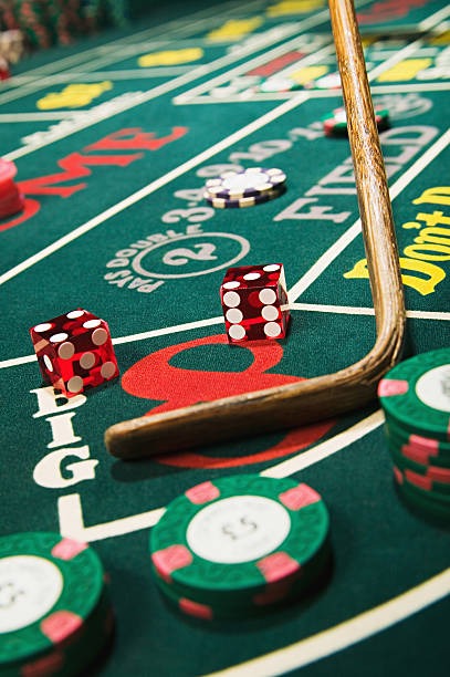 Roulette wheel spinning with betting layout